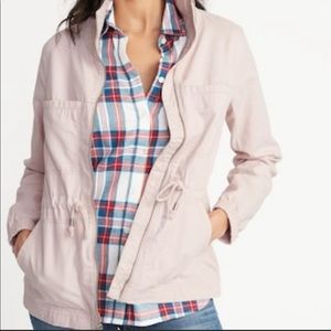 NWOT Pink Twill Field Jacket- Medium